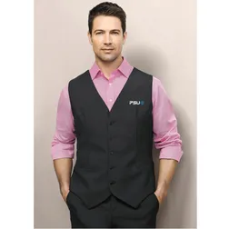 94011 Peaked Custom Casual Vests With Knitted Back