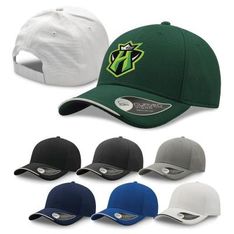 Estoril Six Panel Structured Baseball Cap with Contrasting Piping