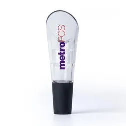 Vinifera Clear Plastic Wine Aerator with Dual Air Valves