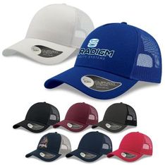 Rapper Cotton Chino Trucker Cap with Mesh Panels