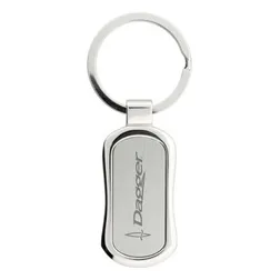 Corsa Oval Aluminium Keyring with Epoxy Dome