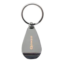 Apri Nickel Metal Keyring with Bottle Opener