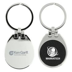 Westfield Nickel Plated Rectangle Keychain with Gift Box
