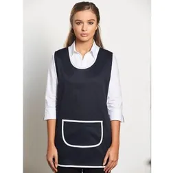 Poly Cotton Twill Smock with Contrast Trim