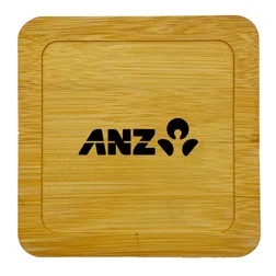 Aroma Repositional Bamboo Coffee Coasters Set of Four