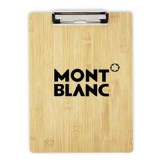 Ecowriter Bamboo Clipboard with Stainless Steel Spring Clip