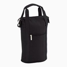 Insulated Two Bottle Wine Cooler with Zip Pocket