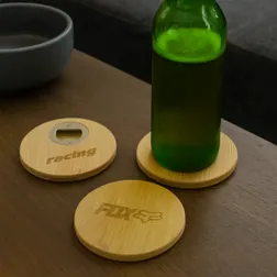 Round Bamboo Coaster Eco Friendly Drink Protector