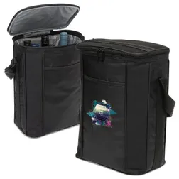 Insulated Tall Bottle Cooler with Adjustable Shoulder Strap