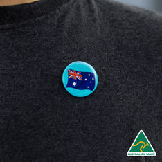 Compact Metal Pin Back Button Badge