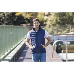 Loma Unisex Polyester Puffer Vest with Fleece Collar