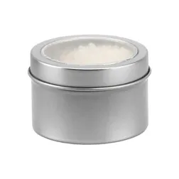 Deep Sea Salt Tin with Clear Window Lid