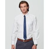 Herringbone Pin Stripe Elastane Long Sleeve Corporate Shirt