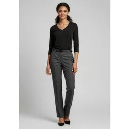 Classic Womens Flat Front Professional Dress Pants