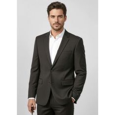 Mens Slimmer Fit Mechanical Stretch Suit Jacket