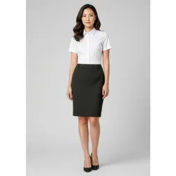 Loren Four Way Stretch Viscose Polyester Ladies Professional Skirt