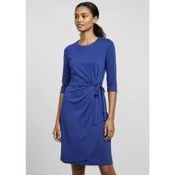 Paris Ponte Roma Viscose Easy Fit Short Sleeve Dress