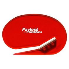 Oval Plastic Mail Opener with Branding Area