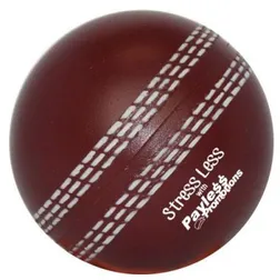 S17 Cricket Ball Burgundy Printed Sports Stress Balls