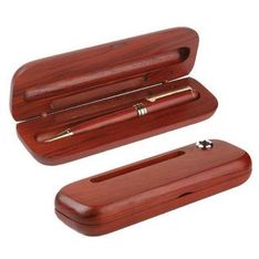 Wood Executive Presentation Box with Burgundy Finish