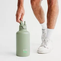 Byron Insulated Stainless Steel Drink Bottle with Carry Handle