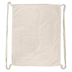 Calico Library Drawstring Shoulder Tote Natural Cotton 140gsm