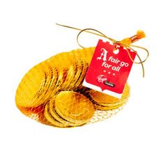 Milk Chocolate Australian Currency Coins Gold Mesh Bag
