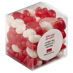 CC013E Mini Jelly Bean (Mixed Or Corporate Colours) Filled Soft Branded Cubes - 110g