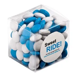 CC013F2 Smarties Look-Alike (Corporate Colours) Filled Soft Branded Cubes - 110g