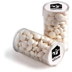Clear PET Tube Chewy Mints 100g Promotional Confectionery