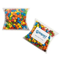 CC018J2 Mini M&M (Mixed Colours) Filled Pillow Pack Promo Lolly Bags - 100g