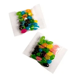 CC033A3 Mini Jelly Bean (Mixed Or Corporate Colours) Filled Branded Lolly Bags - 25g
