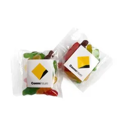 CC036B2 Mixed-Lollies Filled Logo Lolly Bags - 50g