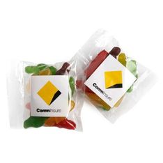 Jelly Babies Filled Treat Bags with Sticker