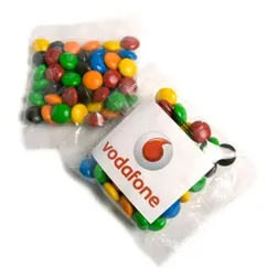 CC040B2 Mini M&M (Mixed Colours) Filled Branded Lolly Bags - 50g
