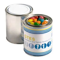 CC044A Mini Jelly Bean (Mixed Or Corporate Colours) Filled Corporate Paint Tins - 225g