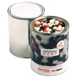 CC044E Mini Jelly Bean (Mixed Or Corporate Colours) Filled Corporate Paint Tins - 1kg