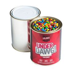 Mini M&M Filled Paint Tin with Full Colour Wrapper