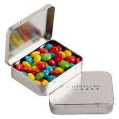 Chewy Fruit Lollies Hinged Metal Tin