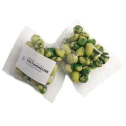 CC050P2 Wasabi Peas Filled Logo Lolly Bags - 25g