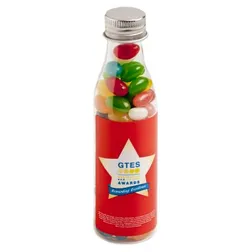 CC057A Mini Jelly Bean (Mixed Or Corporate Colours) Filled Branded Soft Drink Bottles - 100g