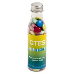 CC057C1 Smarties Look-Alike (Mixed Colours) Filled Branded Soft Drink Bottles - 100g