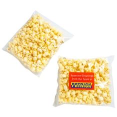 Buttered Popcorn Event Treat Bags with Custom Sticker Branding