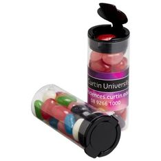 Mini Jelly Bean Flip Lid Clear Tube 35g