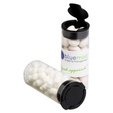 Clear Flip Lid Tube with Chewy Mints Full Colour Sticker