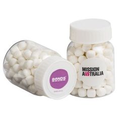 Clear Baby Jar Filled with Refreshing Mints