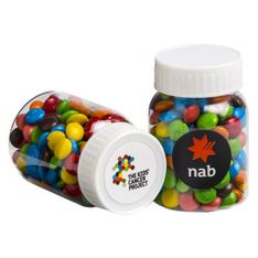 Clear Baby Jar with Mini M&Ms 45g