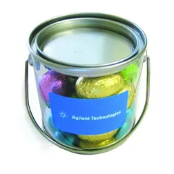 CCE015 Small Custom Buckets Filled With Easter Eggs - 16 x 130g