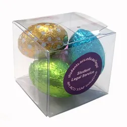 CCE018 Mini Easter Egg Filled Soft Branded Cubes - 4 x 30g