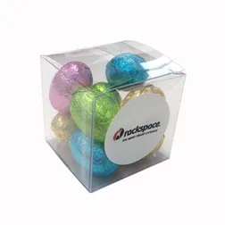 CCE019 Mini Easter Egg Filled Soft Branded Cubes - 9 x 70g
